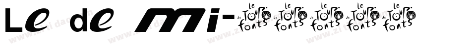 le de mi字体转换